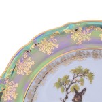 Набор тарелок Repast Охота зеленая Мария-тереза R-L 25 см