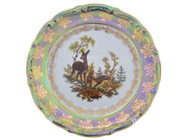 Набор тарелок Repast Охота зеленая Мария-тереза R-L 25 см