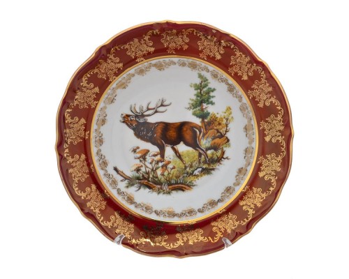 Набор глубоких тарелок Repast Охота красная Мария-тереза R-L 23 см