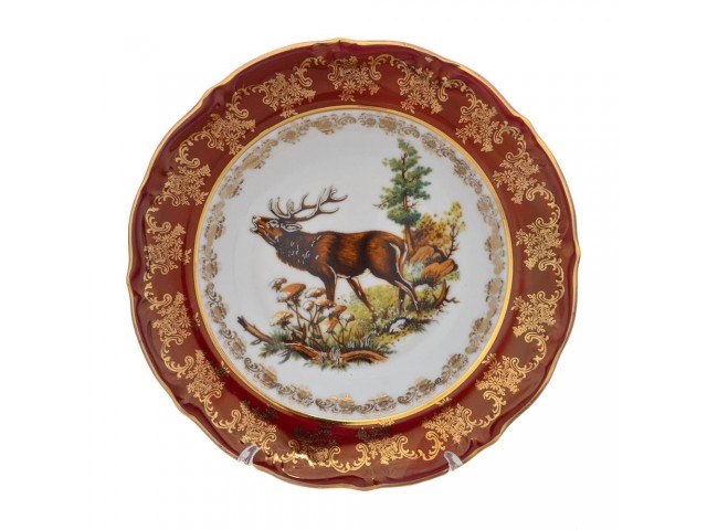 Набор глубоких тарелок Repast Охота красная Мария-тереза R-L 23 см