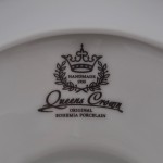 Блюдо квадратное на ножке Queen's Crown Охота красная 32 см