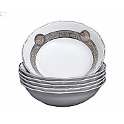 Набор салатников 19 см Магнолия Медуза Горгона платина MZ 6 шт