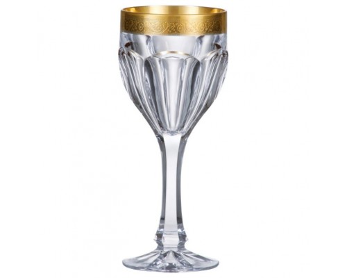 Набор бокалов для вина 190 мл Сафари голд С-Т Bohemia Crystal