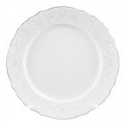 Набор тарелок 25 см Бернадотт Платиновый узор 6 шт