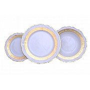 Набор тарелок Мария Луиза Матовая полоса Carlsbad на 6 персон 18 шт