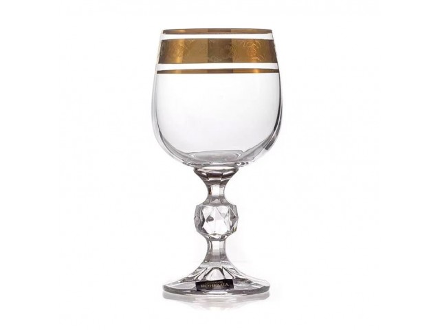 Набор бокалов для вина Клаудиа Золото V-D Crystalite Bohemia 150 мл
