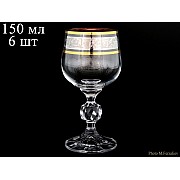 Набор бокалов для вина 150 мл Клаудия Панто Crystalite Bohemia 6 шт