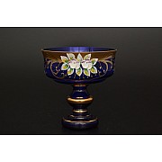 Конфетница Лепка Синяя B-P Bohemia Crystal 15 см 1435