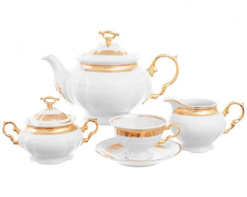 Чайный сервиз Thun Мария Луиза Золотая лента на 6 персон