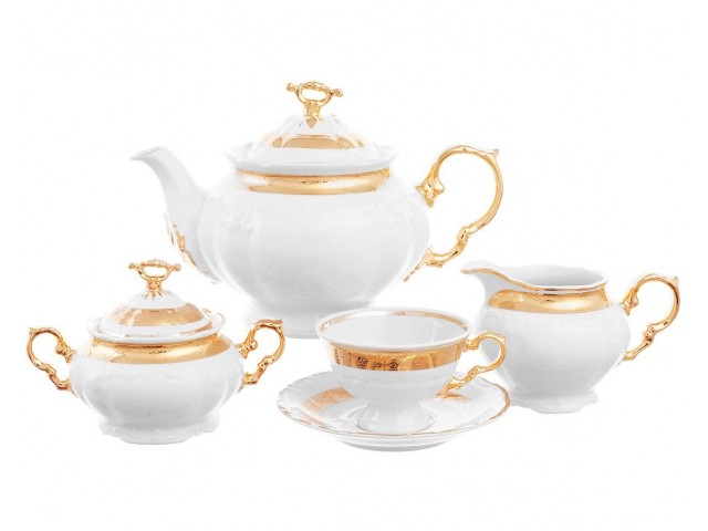 Чайный сервиз Thun Мария Луиза Золотая лента на 6 персон