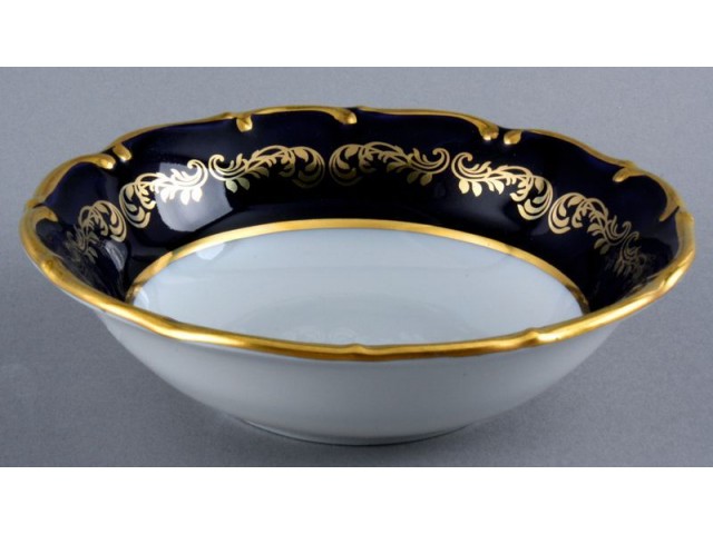 Набор салатников 13 см Анжелика Кобальт Золотые вензеля MZ 6 шт