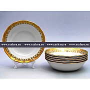 Набор салатников 16 см Анжелика Золотая роспись MZ 6 шт