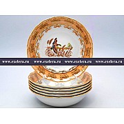 Набор салатников 19 см Магнолия Охота Бежевая MZ 6 шт