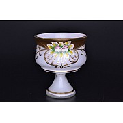 Конфетница 15 см Лепка Белая B-P Bohemia Crystal