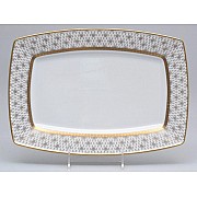 Блюдо овальное 32 см Соната Лилия Белая Carlsbad