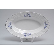 Блюдо овальное 24 см Бернадотт Васильковый узор