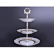 Этажерка (Горка) 3 яруса Мария Луиза Лилия Белая Carlsbad