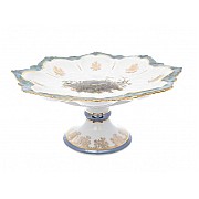 Ваза для фруктов 29 см Охота зеленая Корона Queens Crown