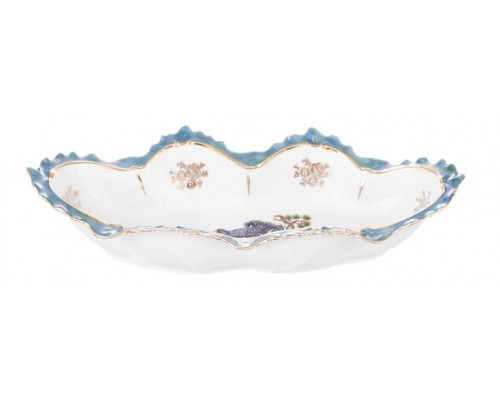 Блюдо для хлеба 30 см Охота зеленая Корона Queens Crown