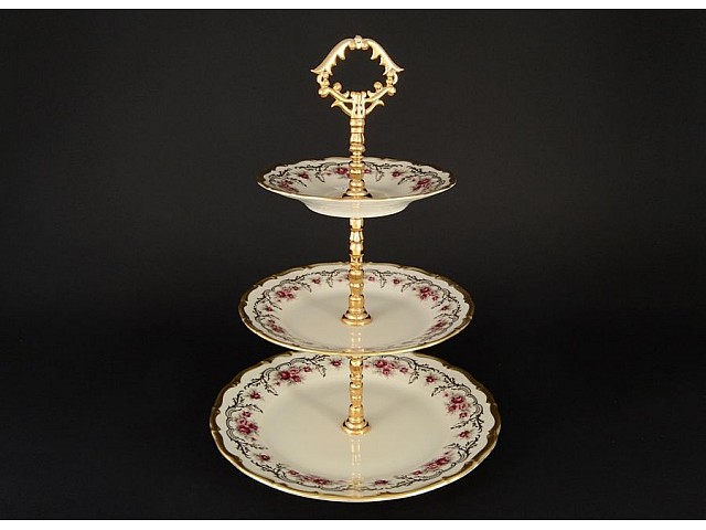 Этажерка (Горка) 3 яруса Анжелика Слоновая кость Амадеус MZ