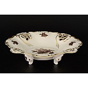 Фруктовница (Барбарина) 24 см Анжелика Слоновая кость Роза MZ