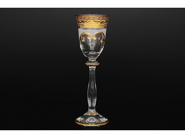 Набор рюмок для водки 60 мл Анжела Версачи стразы R-G фон Bohemia 6 шт