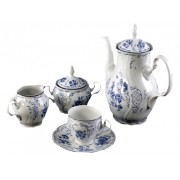 Сервиз кофейный Бернадотт Синие розы на 6 персон 15 предметов