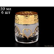 Набор стопок для водки Идеал Версаче R-G фон Bohemia Crystal