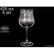 Набор бокалов для вина 420 мл Gourmet wine Crystalite Bohemia 6 шт