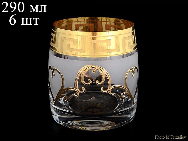 Набор стаканов для виски 290 мл Идеал Костка R-G фон Bohemia