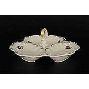 Менажница 24 см Анжелика Слоновая кость Золотая роза MZ