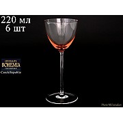 Набор фужеров для вина 220 мл Colours Crystalite Bohemia 6 шт