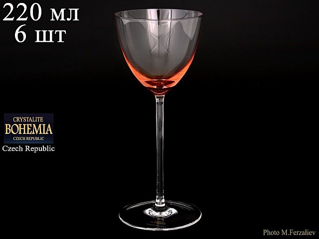 Набор фужеров для вина 220 мл Colours Crystalite Bohemia 6 шт Набор фужеров для вина 220 мл Colours Crystalite Bohemia 6 шт