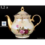 Чайник 1,2 мл Магнолия Роза перламутр MZ