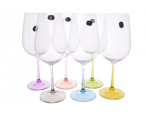 Набор бокалов для вина 550 мл Арлекино Bohemia Crystal 6 шт