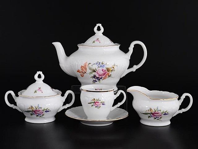 Чайный сервиз MZ Лиана Полевой цветок на 6 персон