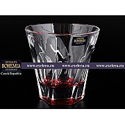 Набор стаканов для виски 230 мл Apollo Crystalite Bohemia красные 6 шт
