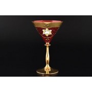 Набор бокалов для мартини Bohemia Crystal Лепка Красная U-R 6 шт