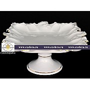 Блюдо Белый узор Корона Queens Crown 36 см