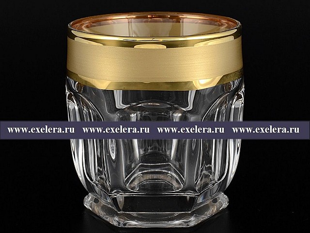 Набор стаканов для виски Сафари матовый B-G фон Bohemia Crystal 250 мл