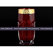 Набор стаканов для воды Костка Сафари Рубин Bohemia Crystal 6 шт