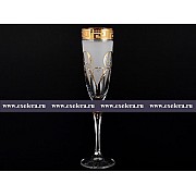 Набор фужеров для шампанского 200 мл Элизабет Костка Bohemia Crystal 6 шт