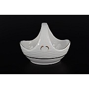 Конфетница корзина 17 см Золотая полоса Корона Queens Crown