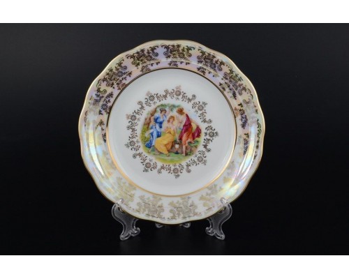 Набор тарелок 17 см Мадонна Перламутр Royal Czech Porcelain 6 шт
