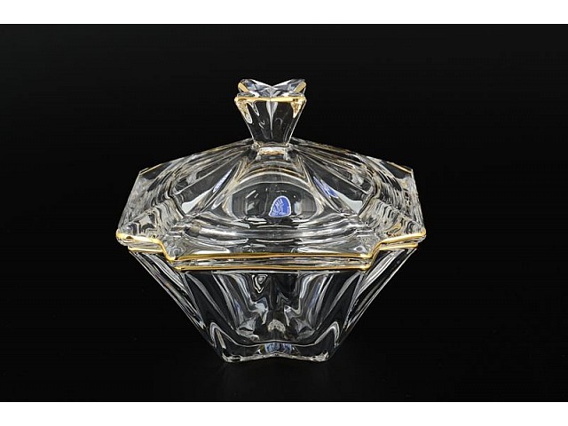 Конфетница с крышкой 15 см R-G Bohemia Crystal