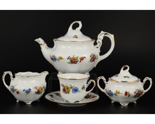 Чайный сервиз Болеро Весенний букет Royal Czech Porcelain на 6 персон