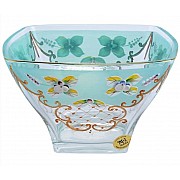 Конфетница 18 см зеленая U-R фон Bohemia Crystal