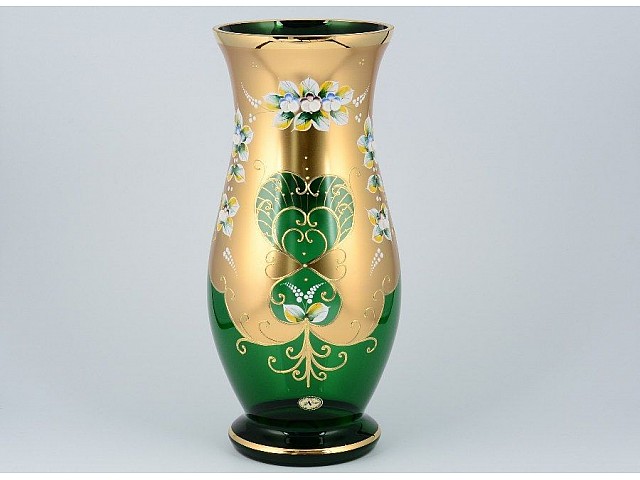 Ваза для цветов И-В зеленая Bohemia Crystal 35 см Ваза для цветов И-В зеленая Bohemia Crystal 35 см