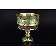 Конфетница Bohemia Crystal 16 см Зеленая
