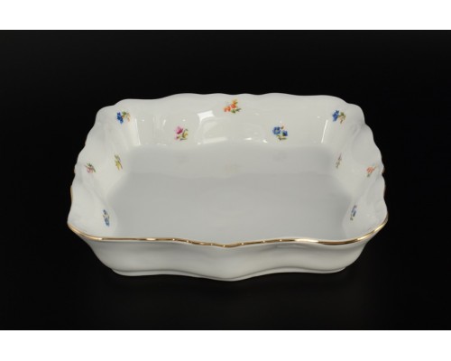 Блюдо 29 см Мелкие цветы отводка золото Корона Queens Crown